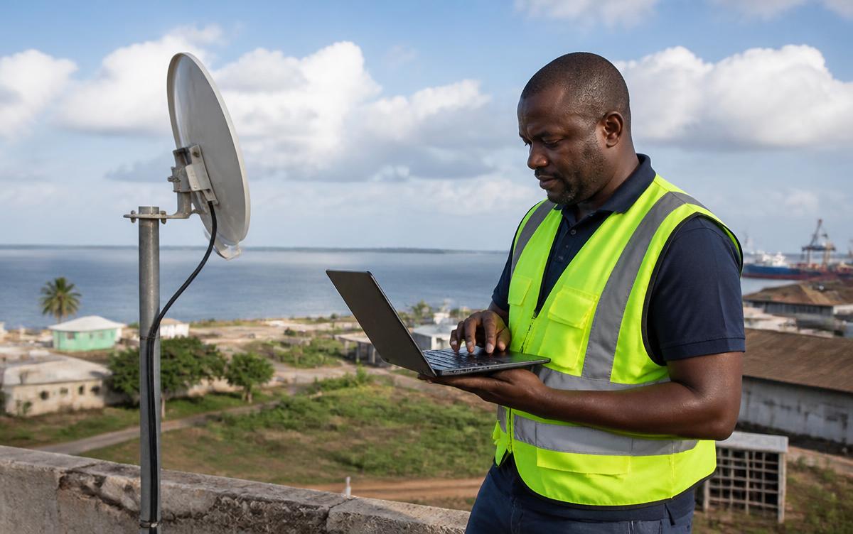 Conectividade e internet em Sofala, Moçambique